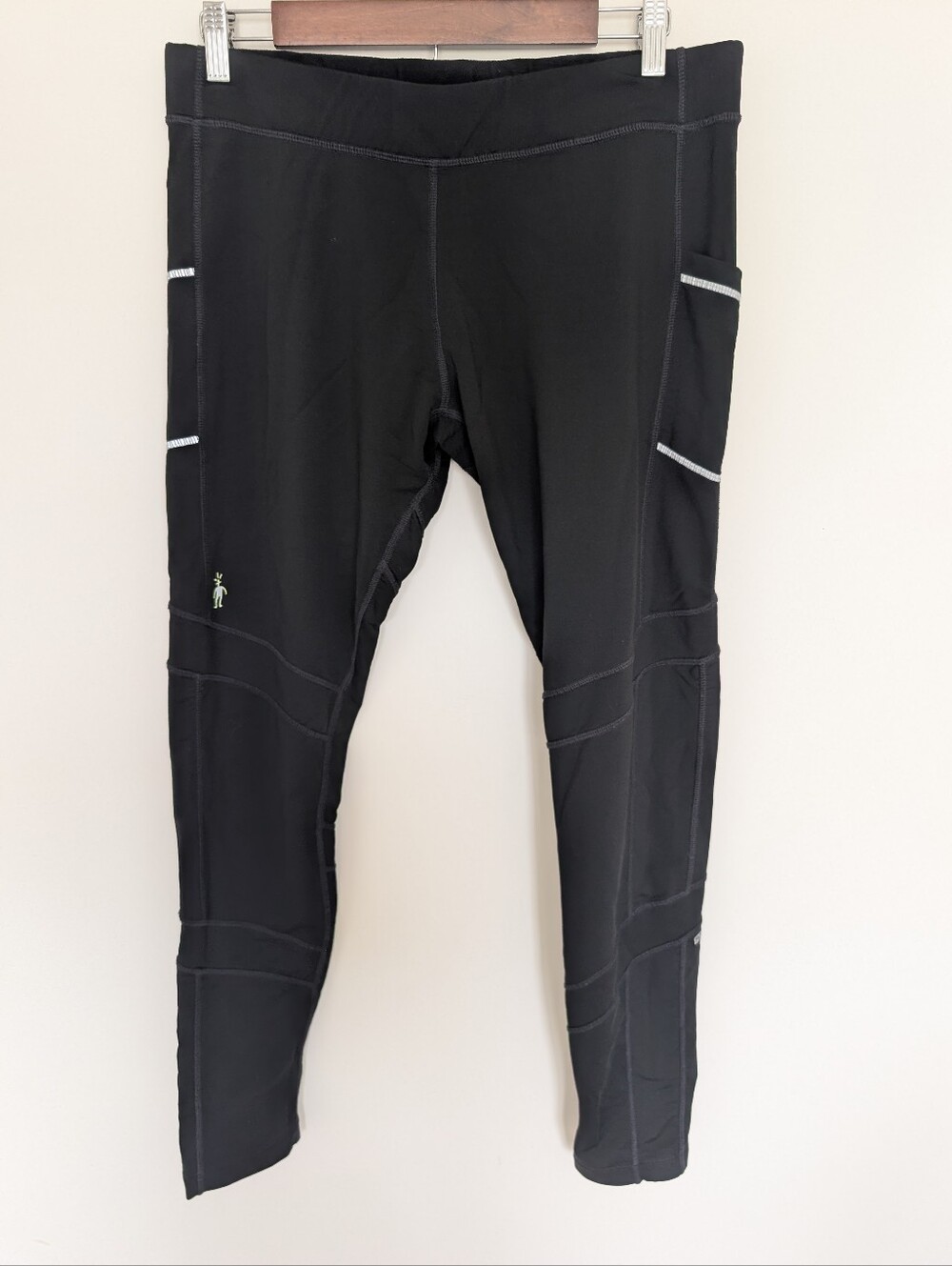 Smartwool PHD Black Wool Blend Leggings Women's Size XL Layering Running